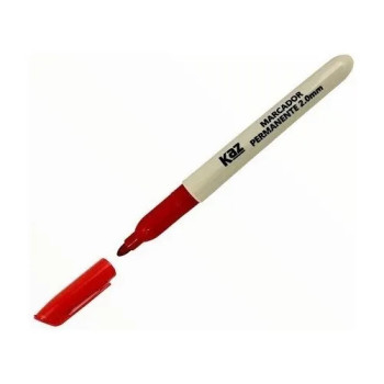 PINCEL MARCADOR PERMANENTE PONTA 2.0MM VERMELHO