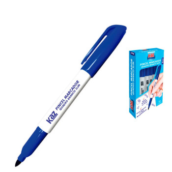 PINCEL MARCADOR P.QUADRO BCO. AZUL SLIM KZ11100AZ - KAZ