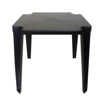 MESA MONOBLOCO QUADRADA PRETA - ARQPLAST