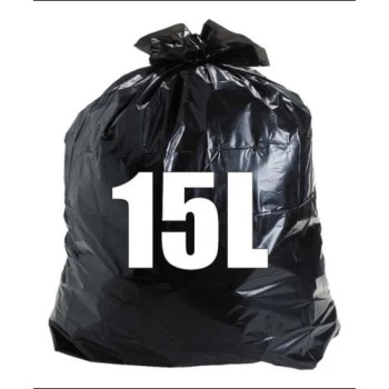 SACO LIXO PRETO 15L COMUM - 100 UND
