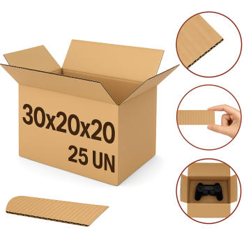 Caixa Papelão 30x20x20 Envio Ecommerce Médio
